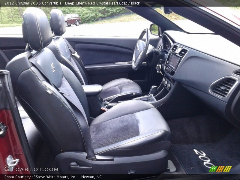 Deep Cherry Red Crystal Pearl Coat / Black 2012 Chrysler 200 S Convertible
