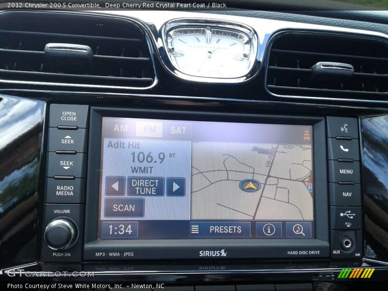 Deep Cherry Red Crystal Pearl Coat / Black 2012 Chrysler 200 S Convertible