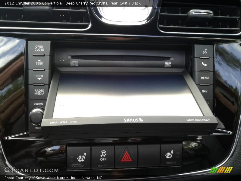 Deep Cherry Red Crystal Pearl Coat / Black 2012 Chrysler 200 S Convertible