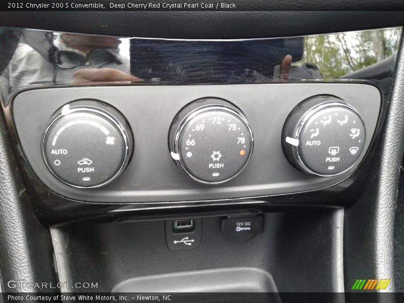 Deep Cherry Red Crystal Pearl Coat / Black 2012 Chrysler 200 S Convertible