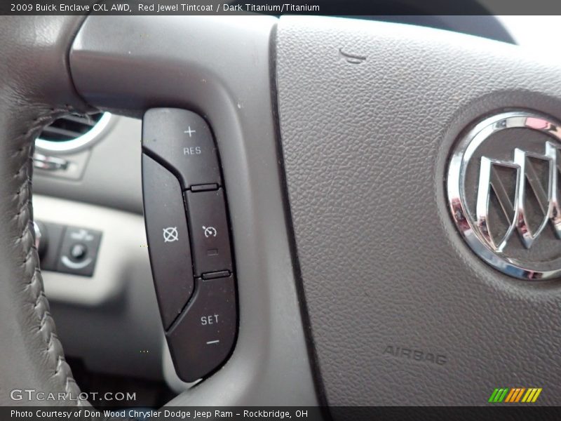 Red Jewel Tintcoat / Dark Titanium/Titanium 2009 Buick Enclave CXL AWD