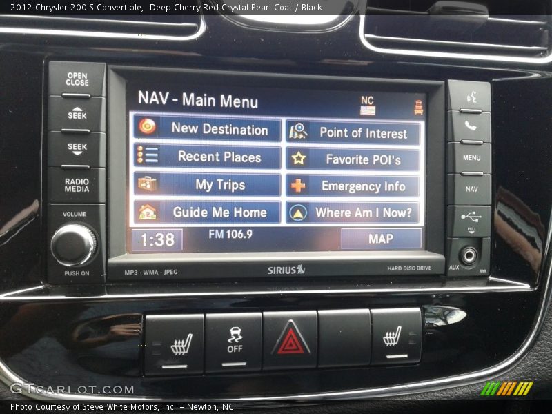 Deep Cherry Red Crystal Pearl Coat / Black 2012 Chrysler 200 S Convertible