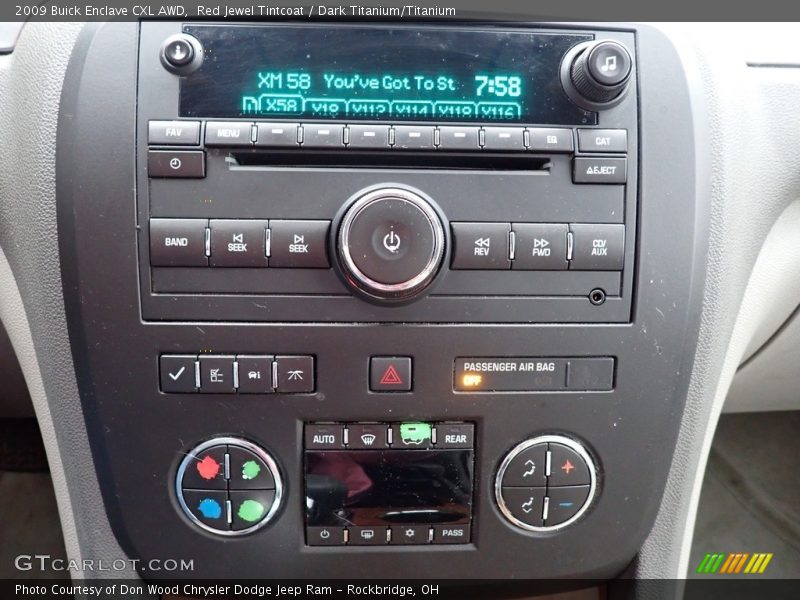 Red Jewel Tintcoat / Dark Titanium/Titanium 2009 Buick Enclave CXL AWD