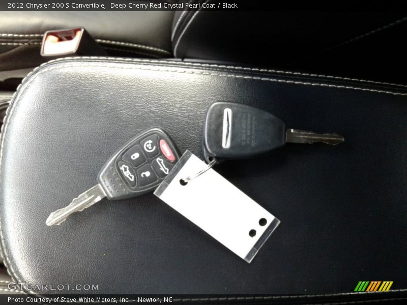 Deep Cherry Red Crystal Pearl Coat / Black 2012 Chrysler 200 S Convertible