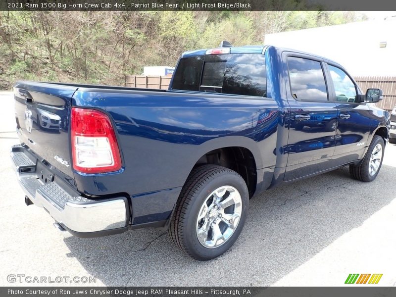 Patriot Blue Pearl / Light Frost Beige/Black 2021 Ram 1500 Big Horn Crew Cab 4x4