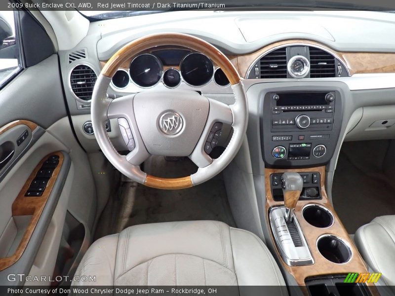 Red Jewel Tintcoat / Dark Titanium/Titanium 2009 Buick Enclave CXL AWD