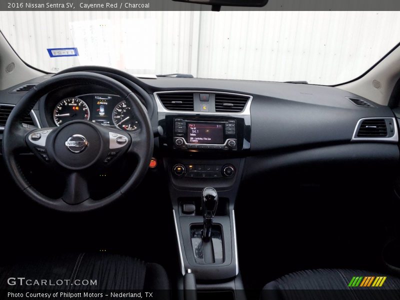 Dashboard of 2016 Sentra SV