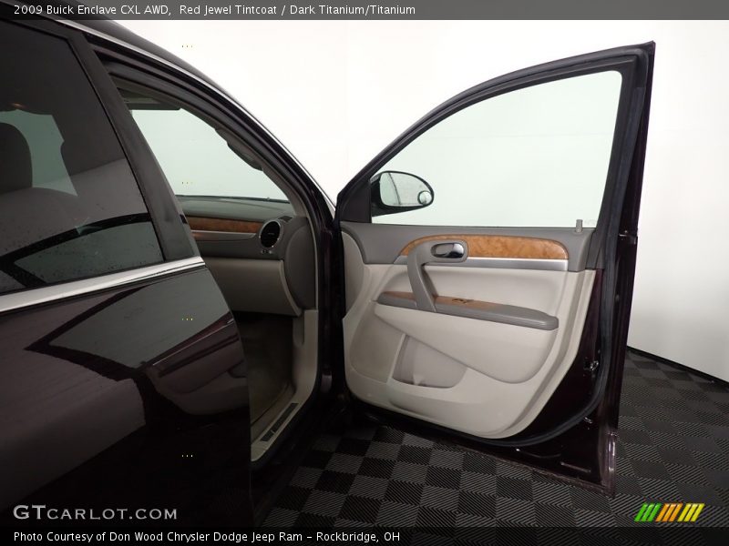 Red Jewel Tintcoat / Dark Titanium/Titanium 2009 Buick Enclave CXL AWD
