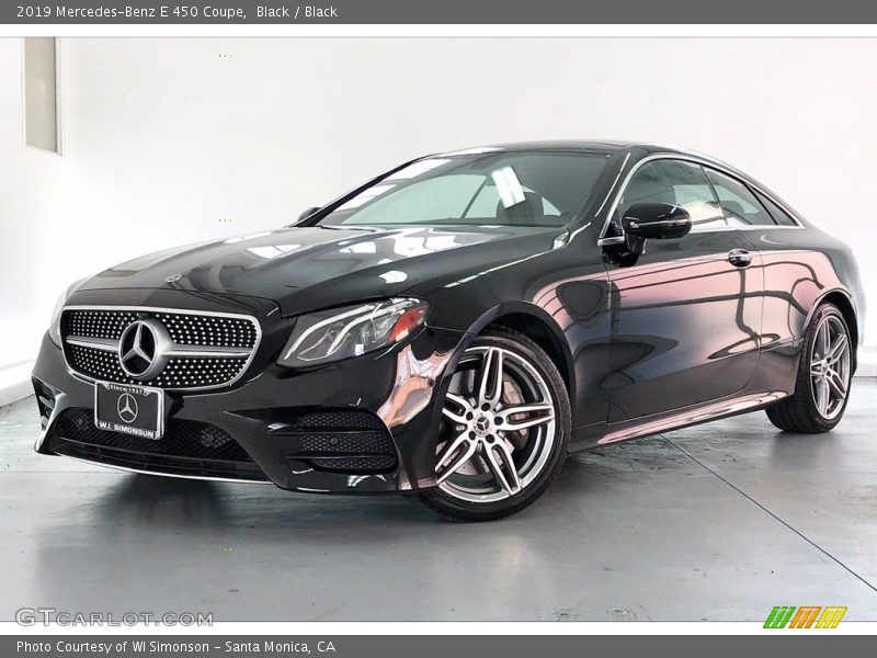 Black / Black 2019 Mercedes-Benz E 450 Coupe