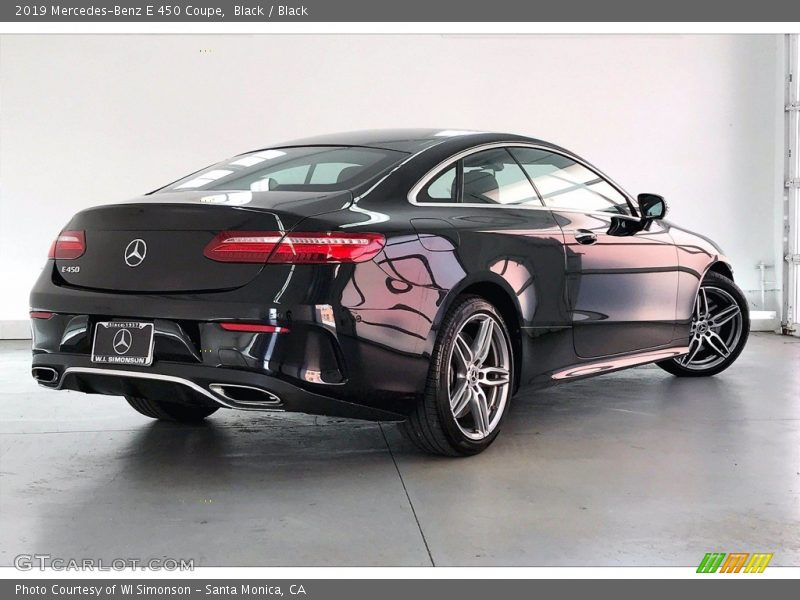 Black / Black 2019 Mercedes-Benz E 450 Coupe