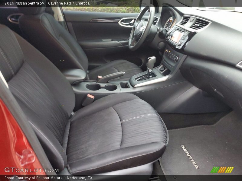 Front Seat of 2016 Sentra SV