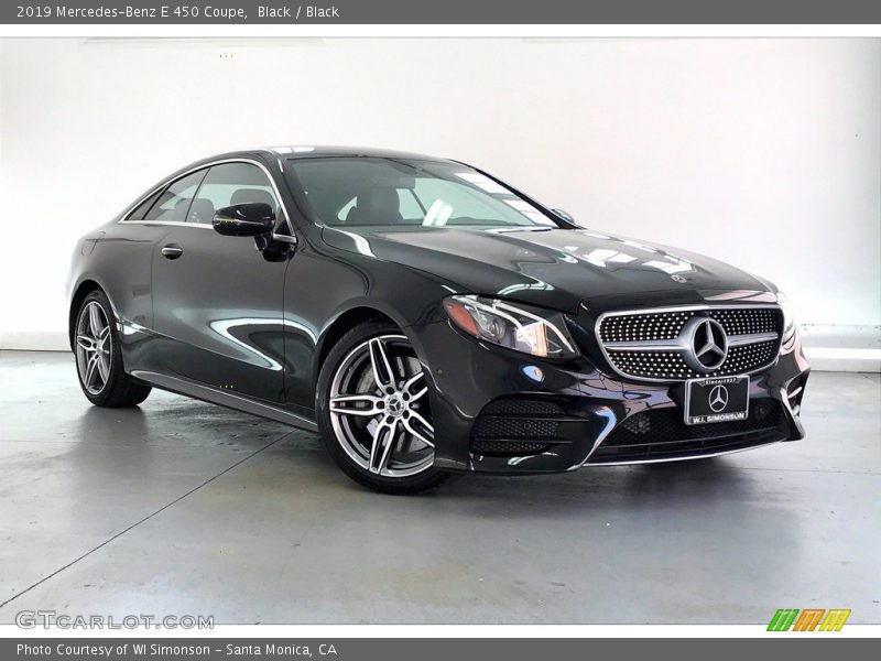 Black / Black 2019 Mercedes-Benz E 450 Coupe