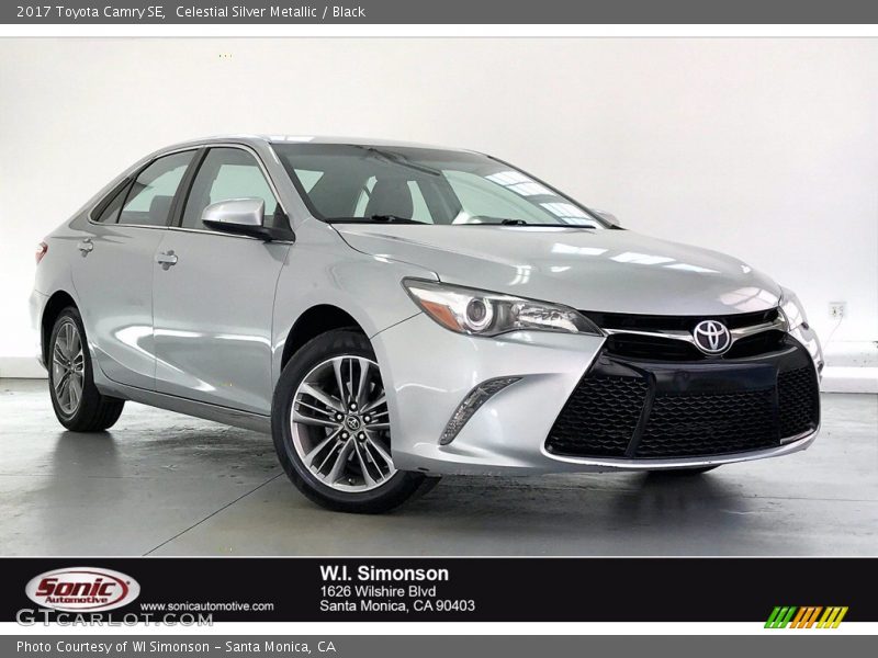 Celestial Silver Metallic / Black 2017 Toyota Camry SE