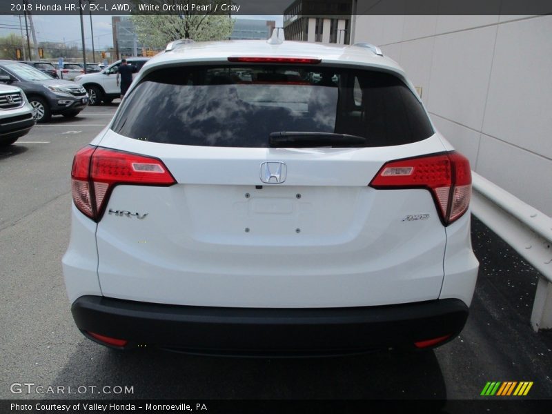 White Orchid Pearl / Gray 2018 Honda HR-V EX-L AWD