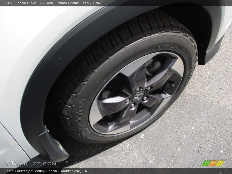 White Orchid Pearl / Gray 2018 Honda HR-V EX-L AWD