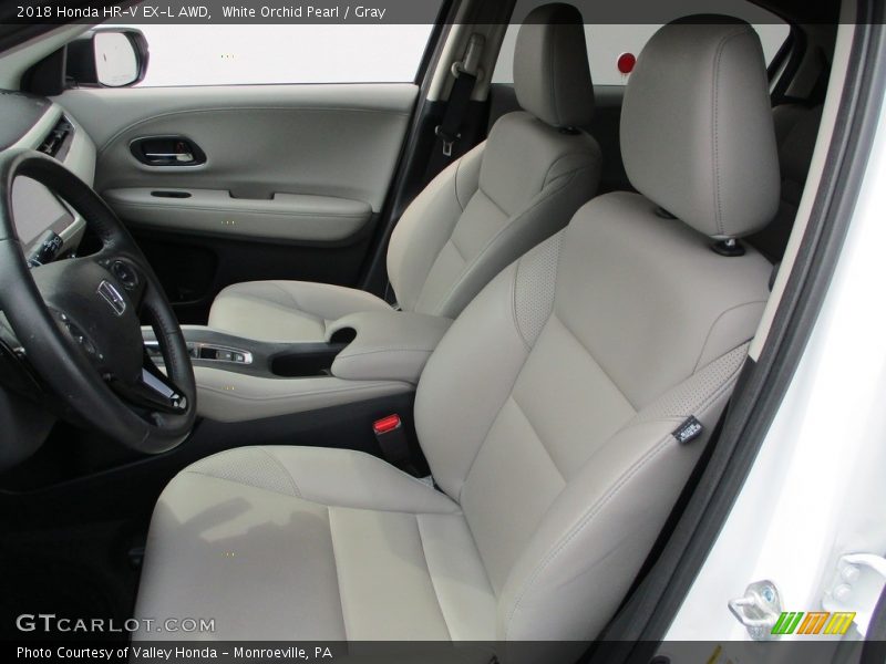 White Orchid Pearl / Gray 2018 Honda HR-V EX-L AWD