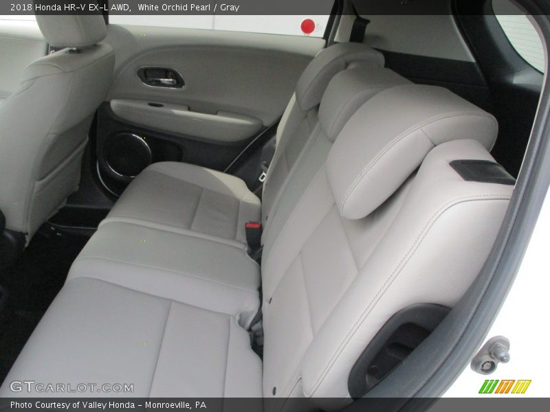 White Orchid Pearl / Gray 2018 Honda HR-V EX-L AWD