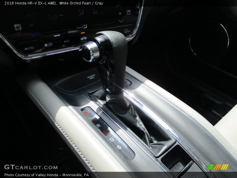 White Orchid Pearl / Gray 2018 Honda HR-V EX-L AWD