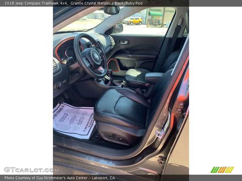 Granite Crystal Metallic / Black/Ruby Red 2018 Jeep Compass Trailhawk 4x4