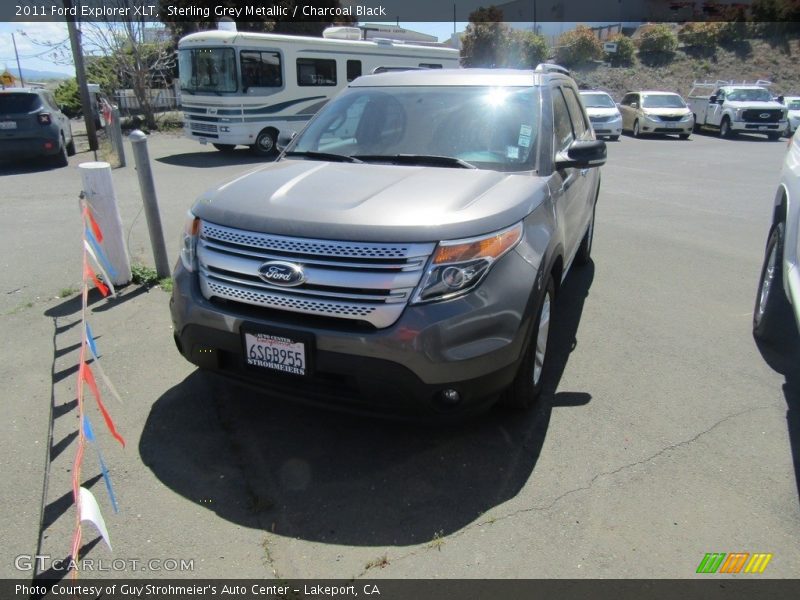 Sterling Grey Metallic / Charcoal Black 2011 Ford Explorer XLT