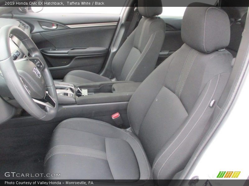 Taffeta White / Black 2019 Honda Civic EX Hatchback