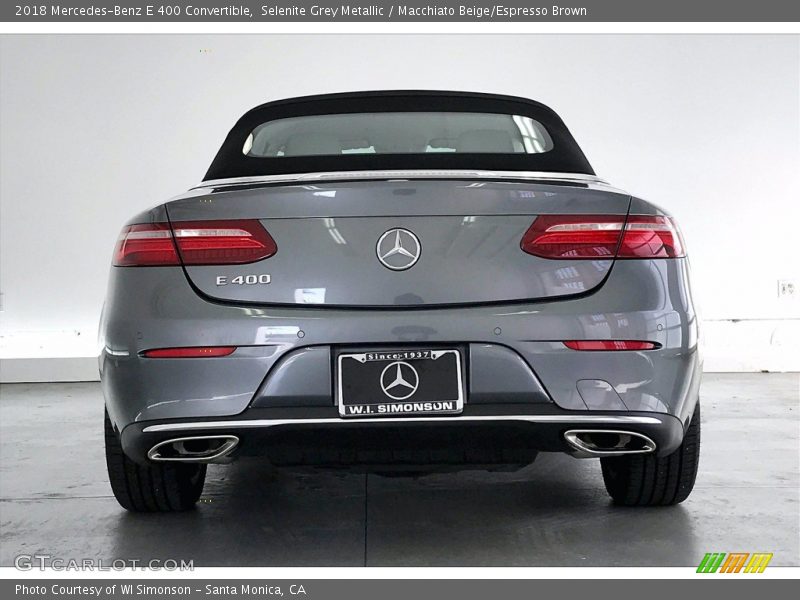 Selenite Grey Metallic / Macchiato Beige/Espresso Brown 2018 Mercedes-Benz E 400 Convertible