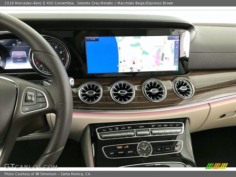 Navigation of 2018 E 400 Convertible