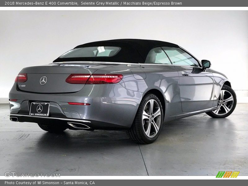 Selenite Grey Metallic / Macchiato Beige/Espresso Brown 2018 Mercedes-Benz E 400 Convertible