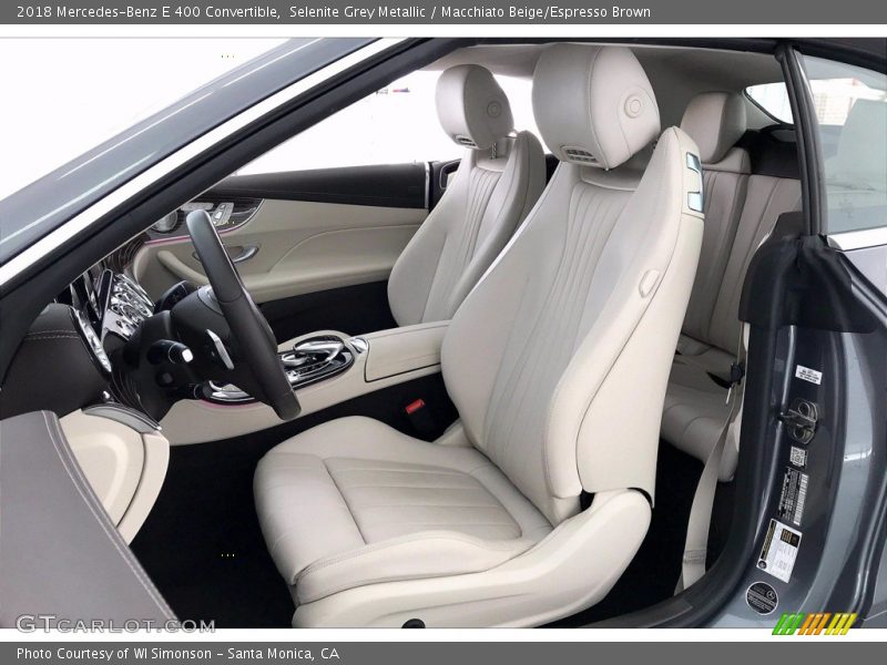 Front Seat of 2018 E 400 Convertible