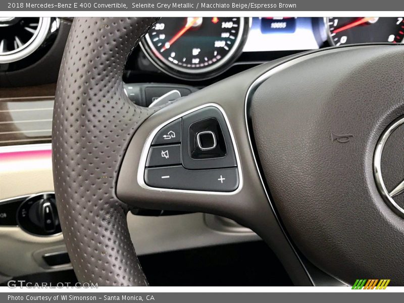 Controls of 2018 E 400 Convertible