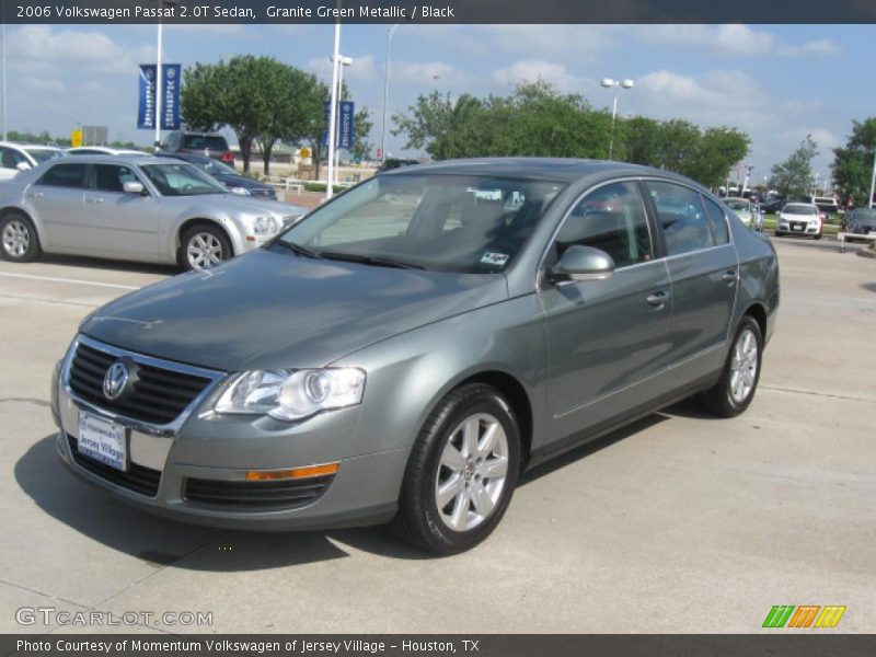 Granite Green Metallic / Black 2006 Volkswagen Passat 2.0T Sedan