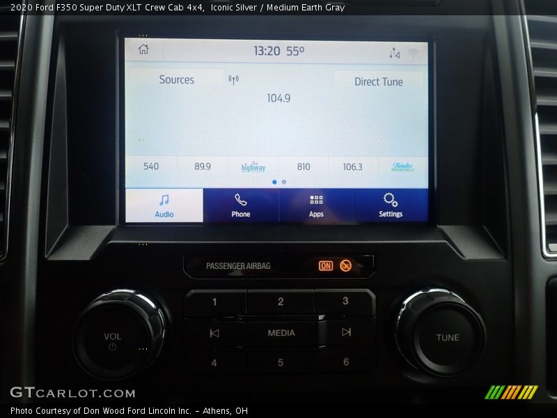 Iconic Silver / Medium Earth Gray 2020 Ford F350 Super Duty XLT Crew Cab 4x4