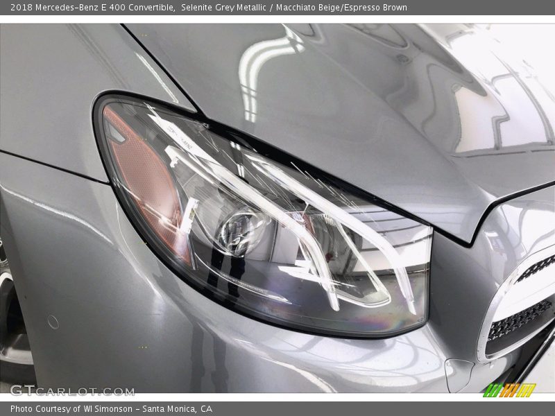 Selenite Grey Metallic / Macchiato Beige/Espresso Brown 2018 Mercedes-Benz E 400 Convertible