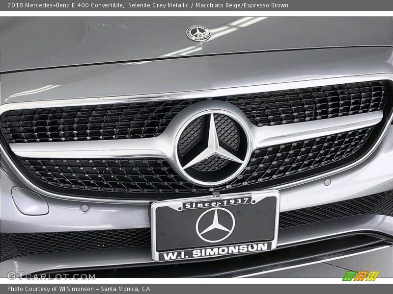 Selenite Grey Metallic / Macchiato Beige/Espresso Brown 2018 Mercedes-Benz E 400 Convertible