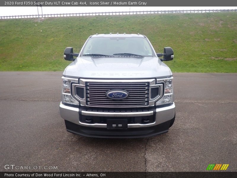 Iconic Silver / Medium Earth Gray 2020 Ford F350 Super Duty XLT Crew Cab 4x4