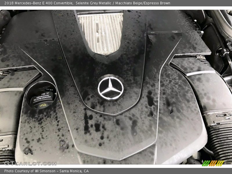 Selenite Grey Metallic / Macchiato Beige/Espresso Brown 2018 Mercedes-Benz E 400 Convertible