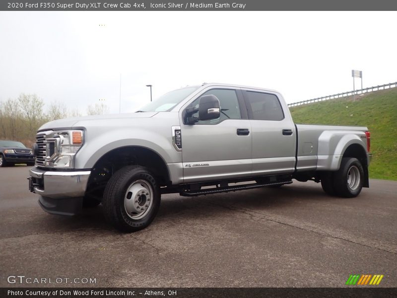 Iconic Silver / Medium Earth Gray 2020 Ford F350 Super Duty XLT Crew Cab 4x4
