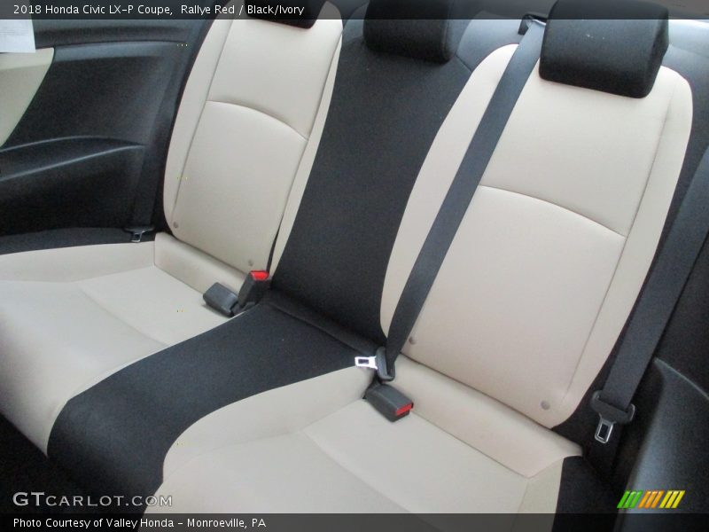 Rallye Red / Black/Ivory 2018 Honda Civic LX-P Coupe