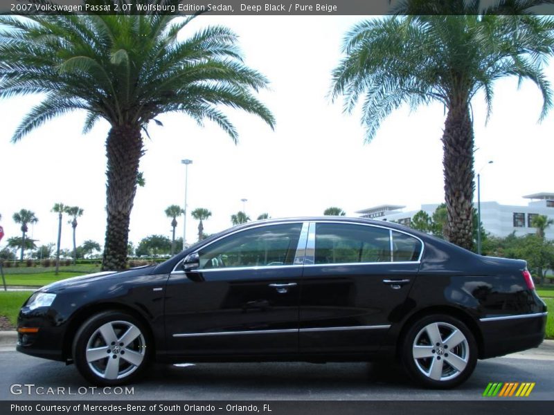 Deep Black / Pure Beige 2007 Volkswagen Passat 2.0T Wolfsburg Edition Sedan