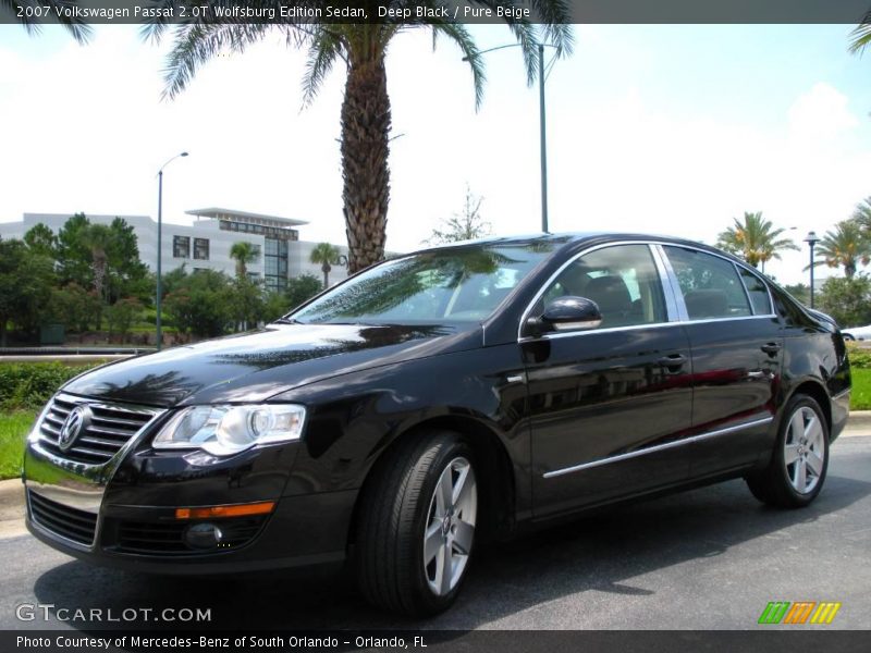 Deep Black / Pure Beige 2007 Volkswagen Passat 2.0T Wolfsburg Edition Sedan