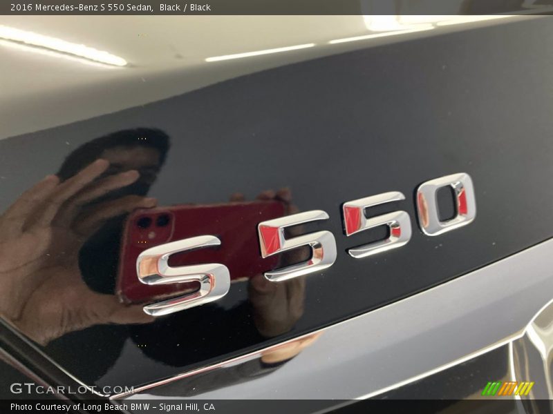 Black / Black 2016 Mercedes-Benz S 550 Sedan
