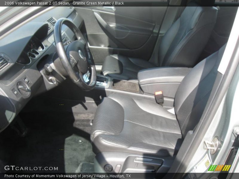 Granite Green Metallic / Black 2006 Volkswagen Passat 2.0T Sedan