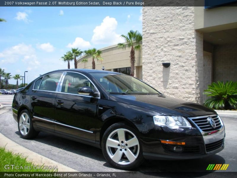 Deep Black / Pure Beige 2007 Volkswagen Passat 2.0T Wolfsburg Edition Sedan