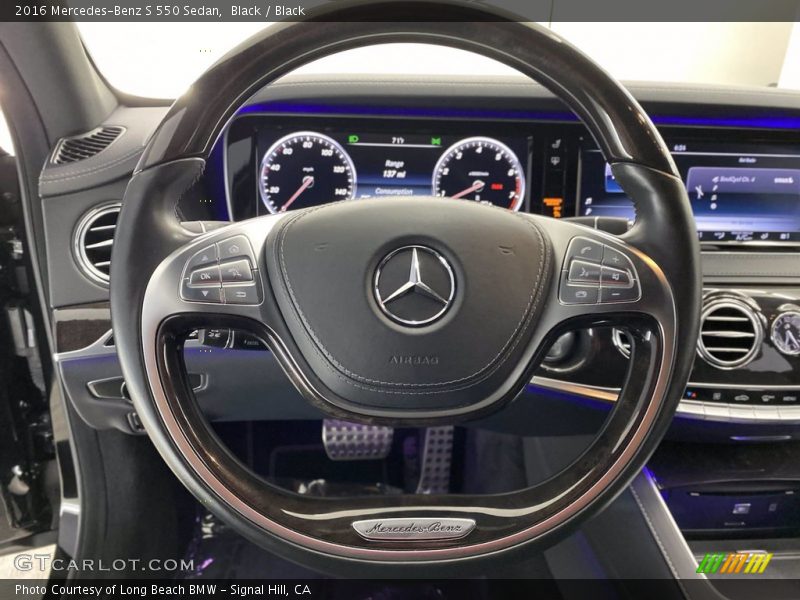 Black / Black 2016 Mercedes-Benz S 550 Sedan