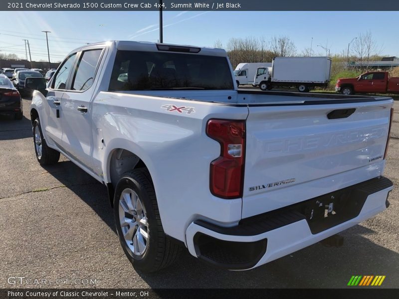 Summit White / Jet Black 2021 Chevrolet Silverado 1500 Custom Crew Cab 4x4