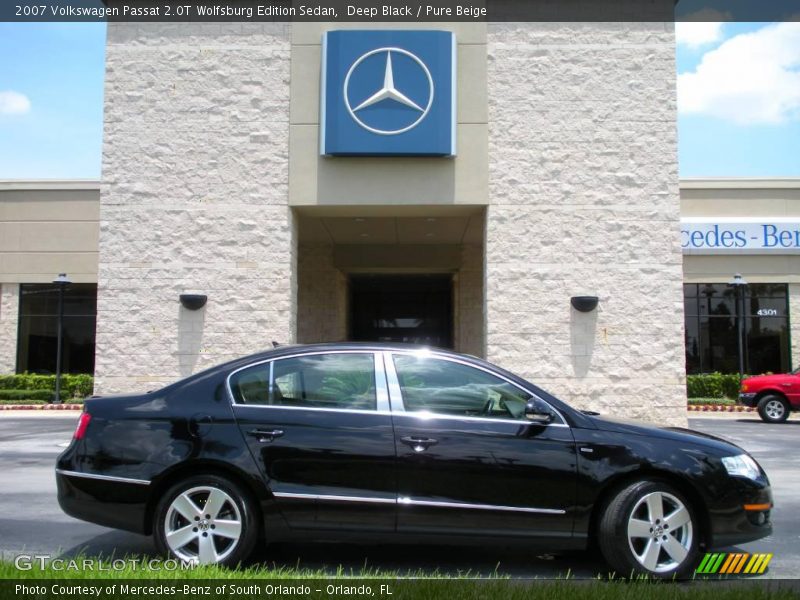 Deep Black / Pure Beige 2007 Volkswagen Passat 2.0T Wolfsburg Edition Sedan