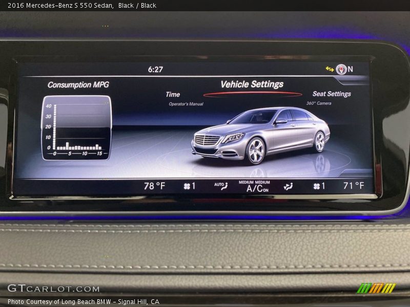 Black / Black 2016 Mercedes-Benz S 550 Sedan