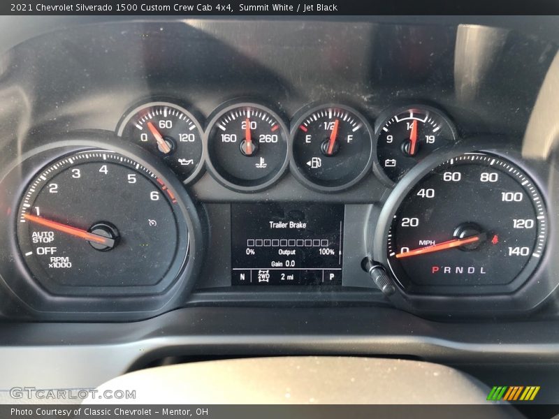  2021 Silverado 1500 Custom Crew Cab 4x4 Custom Crew Cab 4x4 Gauges