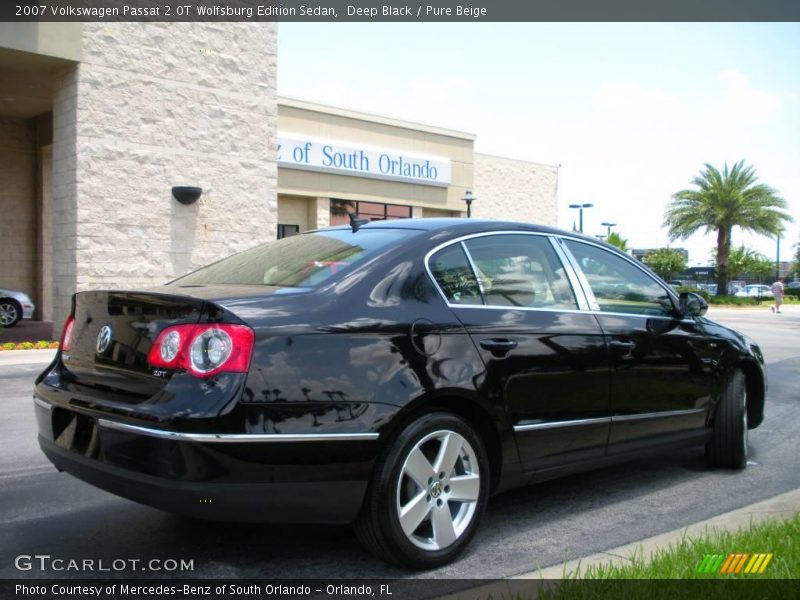 Deep Black / Pure Beige 2007 Volkswagen Passat 2.0T Wolfsburg Edition Sedan