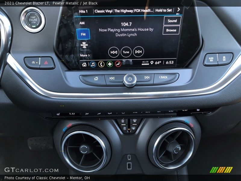 Pewter Metallic / Jet Black 2021 Chevrolet Blazer LT